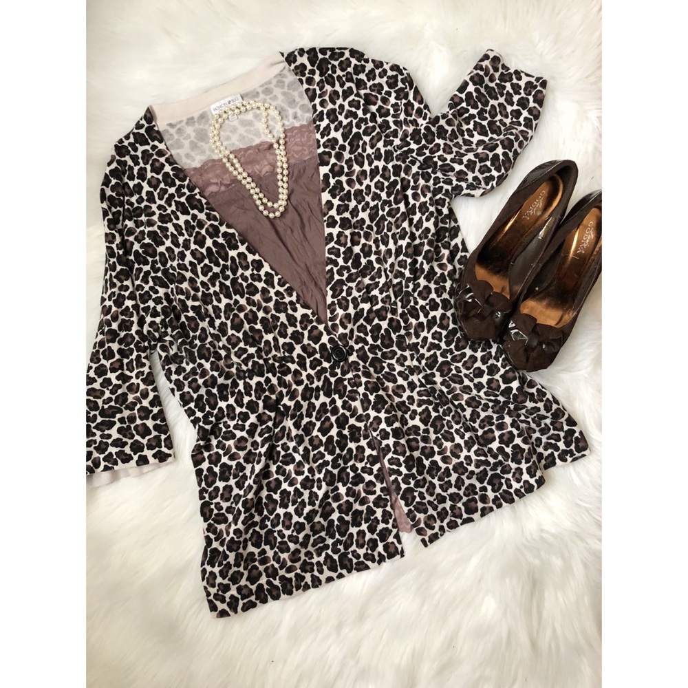 Animal Print Cardigan